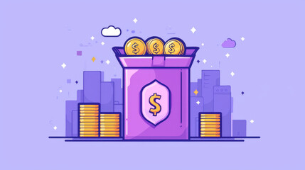 Charming money box filled with coins symbolizing wealth accumulation tips and savings strategies for success