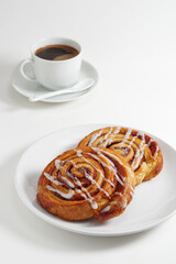 Cinnamon buns and coffee