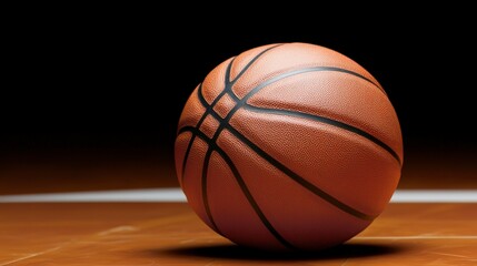 Obraz premium Basketball on Court Sport Game Competition Action Training Championship Victory