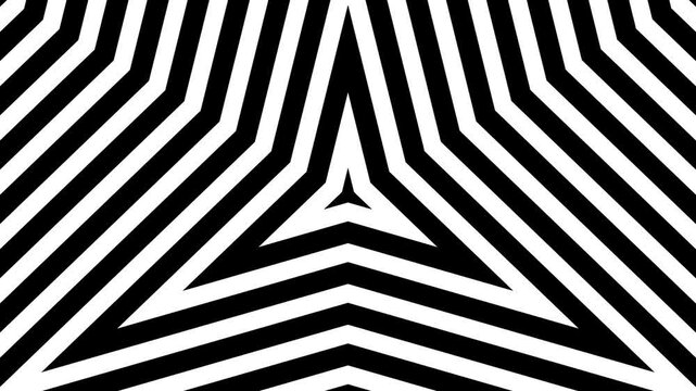 Looping Hypnotic Animation of tringular