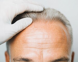 Precision Hair Restoration Advanced Male Scalp Rejuvenation Technique Showcasing Cutting-Edge Aesthetic Wellness for Confident Professionals
