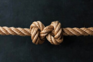 Resilient Connection Nautical Rope Knot Symbolizing Strength, Unity, and Mindful Design in Modern Wellness Branding