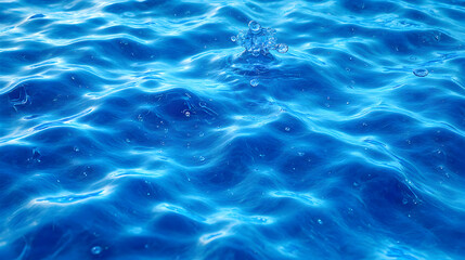 Obraz premium Abstract Close Up of Dynamic Water Ripples in Deep Blue Tones Capturing Movement and Energy of Flowing Water