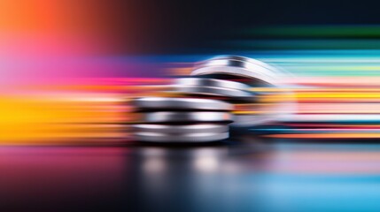 Velocity Vanguard Blurred Security Tokens in Futuristic Digital Flow - Next-Gen Cybersecurity Innovation with Quantum-Inspired Visual Dynamics