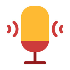 voice command flat style