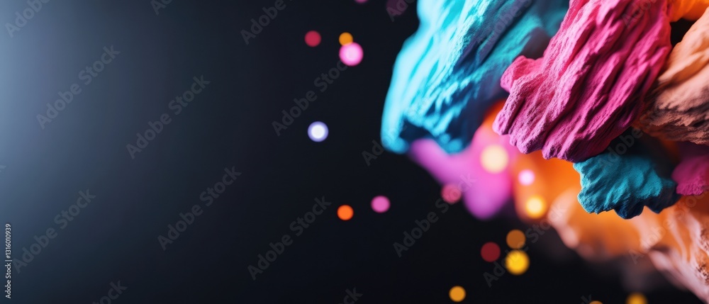 Poster Immersive Digital Flow Vibrant Particle Dynamics Visualizing Creative Tech Innovation, AI-Driven Design Aesthetics for Next-Gen Visual Communication