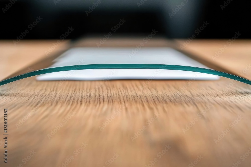 Aufkleber minimalist glass edge contemporary design meets precision engineering - sleek material innovation fo