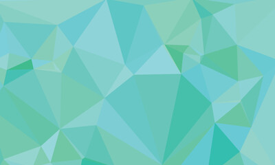A dynamic vector background of turquoise triangular mosaic, carefully arranged to form an elegant, yet energetic design, evoking feelings of tranquility and modern sophistication.