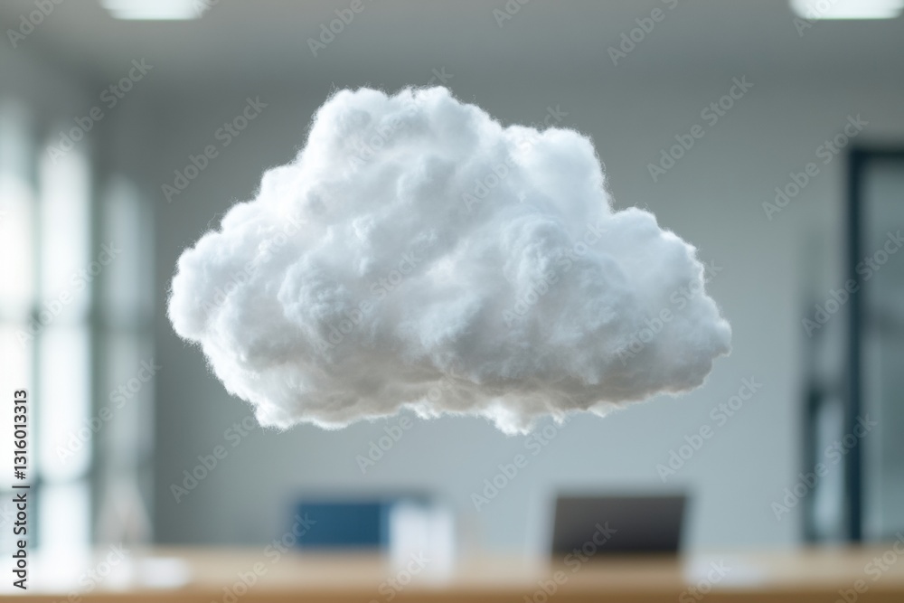 Poster Ethereal Cloud Computing Minimalist Holographic Data Visualization Transforming Enterprise Digital Infrastructure with Immersive AR Technology