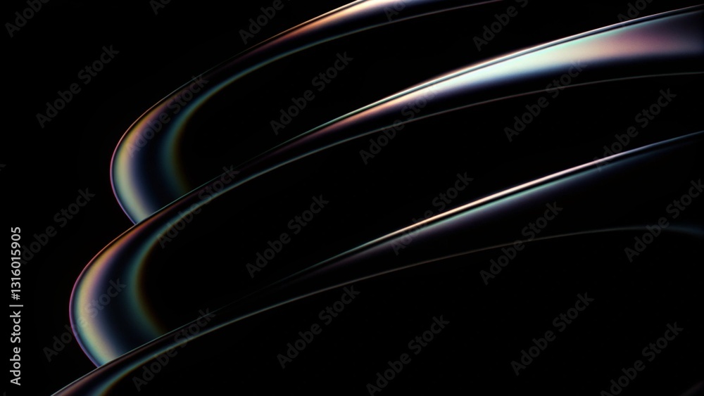 Wall mural abstract iridescent background design, 3d render. gradient design element for banners, backgrounds, 