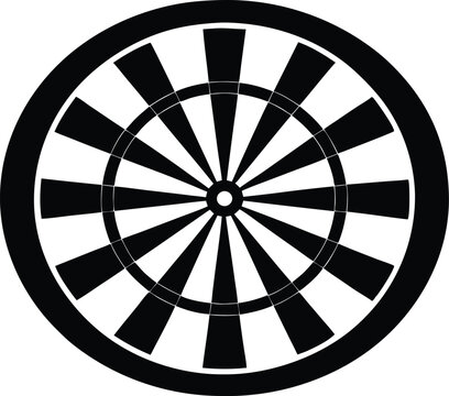 recommend clip art: Dartboard black silhouette,Dartboard vector illustration