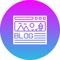 Obraz premium Blog Icon