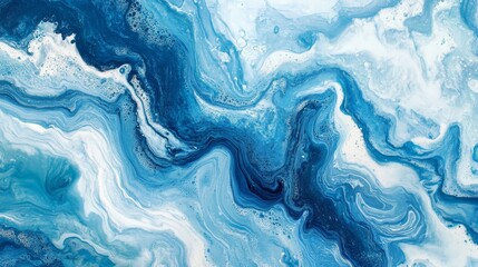 Fototapeta premium Bright Blue Gradient Background for Studio Use