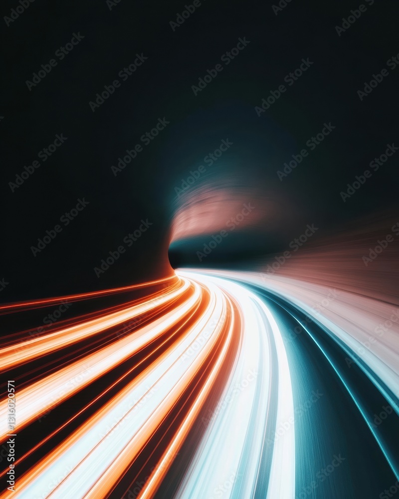 Poster Quantum Velocity Hyperdynamic Digital Transformation Visualization - Next-Gen Data Flow Aesthetic for Cutting-Edge Tech Marketing and Innovation Narratives