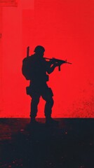Fototapeta premium Abstract Military-Inspired Footwear on Clean Gradient Background