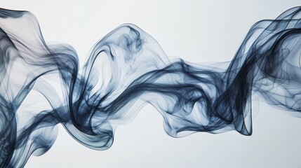 Fototapeta premium Liquid smoke-inspired wave background with soft, flowing curves that blend seamlessly