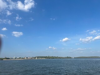 view of the river and the sky