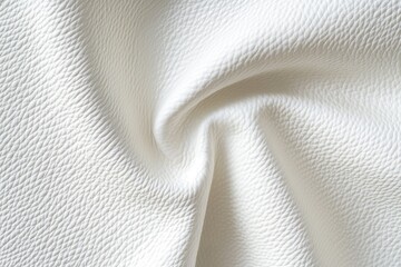 Luxurious white leather texture for upscale interiors and fashion applications. Perfect backdrop for branding, marketing, and product displays, providing seamless elegance for sophisticated imagery