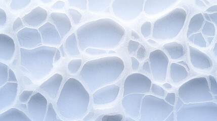 Obraz premium Close up of intricate white foam texture with unique patterns and shapes, creating soft and airy feel