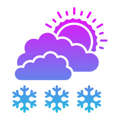 Snowy day Icon