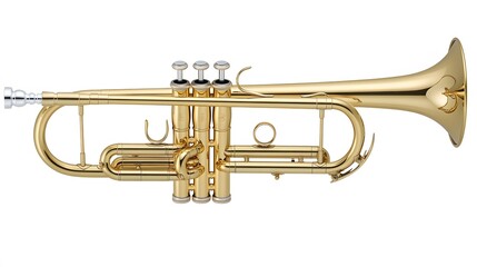 Obraz premium Yamaha YTR-2330 Trumpet: A Golden Musical Instrument