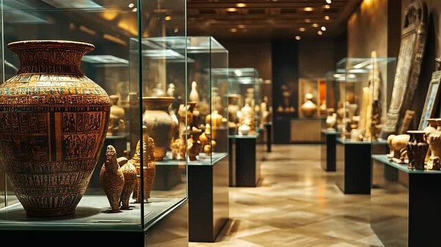 Ancient Egyptian Artifacts Museum Exhibit: A Glimpse into History