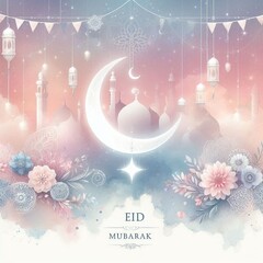 Eid Enchantment: Embrace the Beauty of Soft Pastel Elegance!"