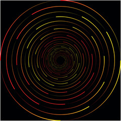 Futuristic abstract background. Glowing circle lines design. Modern shiny blue and pink geometric lines pattern. Future technology concept.