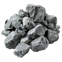 Dark Grey Rocks Piled Together for Natural Texture and Background Use