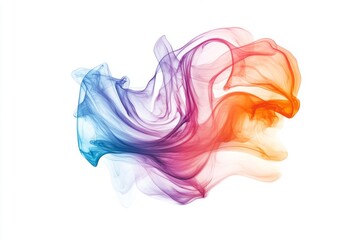 Fototapeta premium This vibrant abstract image showcases swirling colors resembling smoke, creating a dynamic and fluid composition. Ideal for creative projects and backgrounds.