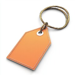 Fototapeta premium Discount tag, 3D style, displayed on white.