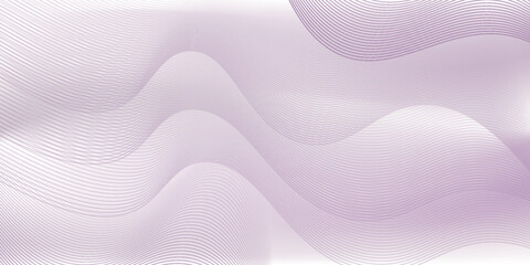 Dark abstract background with glowing wave. Shiny moving lines design element. Modern purple blue gradient flowing wave lines. Futuristic technology concept.