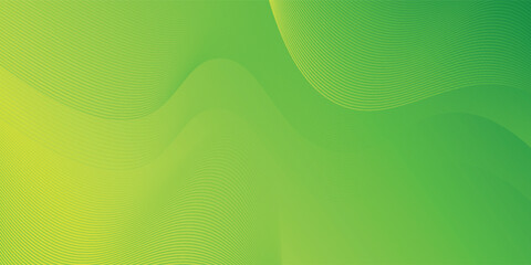 Abstract green gradient background with glowing lines and dots. Concentric circulating. Vortex line. Fingerprint.