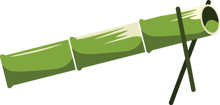 orang bermain meriam buluh di hari raya atau bulan ramadan