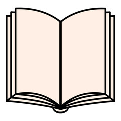 Open Book Vector Illustration