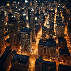 Night Lights Cityscape