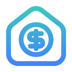 expensive outlined gradient style