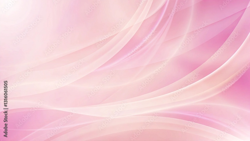 Poster a stunning pastel pink background with wavy lines. a subtle gradient effect. the lines flow in a wav