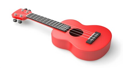 Vibrant Red Ukulele: A Musical Instrument