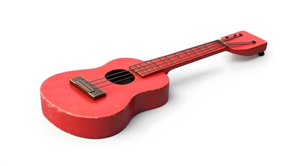 Vibrant Red Ukulele: A Musical Instrument