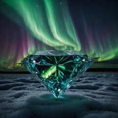 diamond on black background