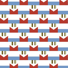 Obraz premium Seamless geomatrical pattern with lines, shapes or stripes. abstract geometric doodles wallpaper. Design for fashion, industry, fabric, textile, cover, web, wrapping or pottery. colorful wall art.