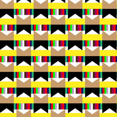 Seamless geomatrical pattern with lines, shapes or stripes. abstract geometric doodles wallpaper.
Design for fashion, industry,  fabric, textile, cover, web, wrapping or pottery. colorful wall art.