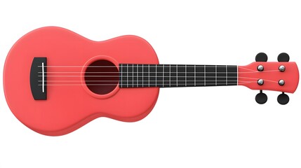 Vibrant Red Ukulele: A Musical Instrument