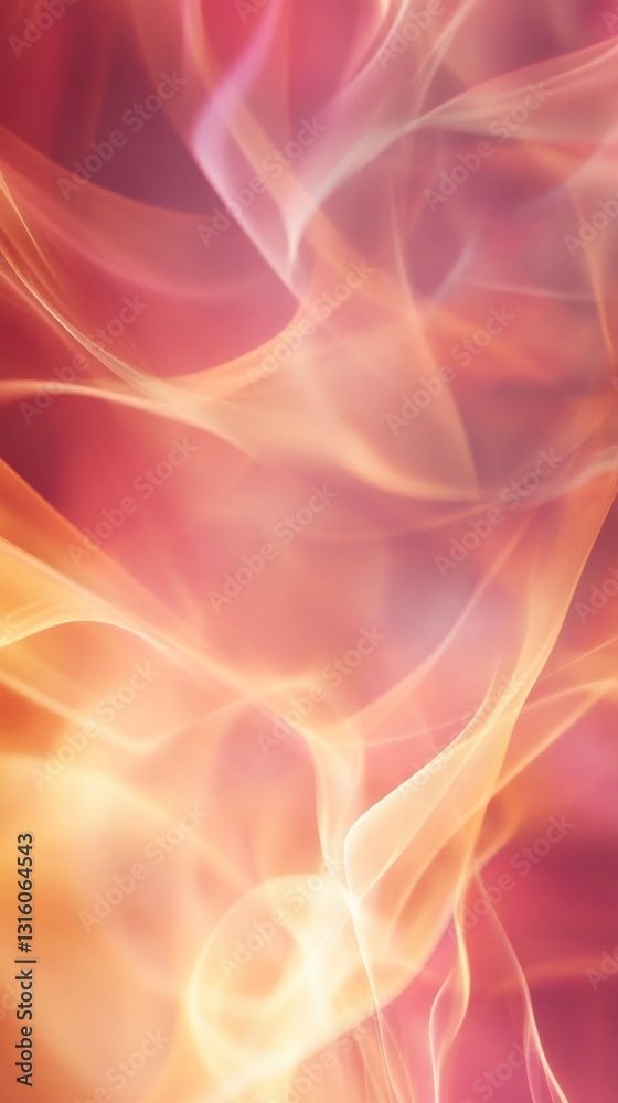 Poster Bright colors blend seamlessly, creating a captivating display that evokes emotions. The dynamic movement and warmth create a soothing ambiance, inviting contemplation