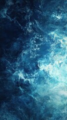 Ethereal Blue Ocean Wave Gradient Background