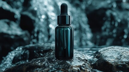 Medicine in an elegant glass dropper bottle