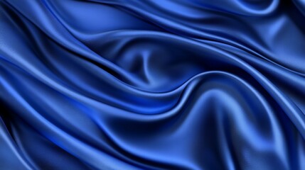 Obraz premium Calming Azure Blue Fabric Texture for Relaxation