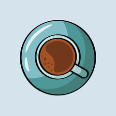 A cup of coffee vector