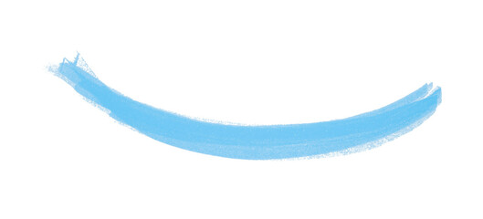 Draw a light blue pencil line separated on a transparent background.
